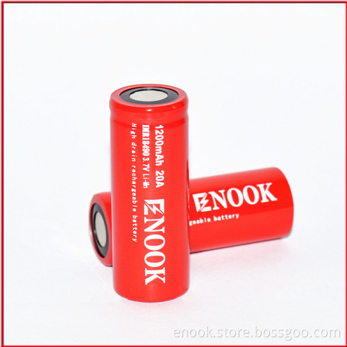 Enook 1200mAh Rechargeable Batteries 18490 Li-ion 3.7v